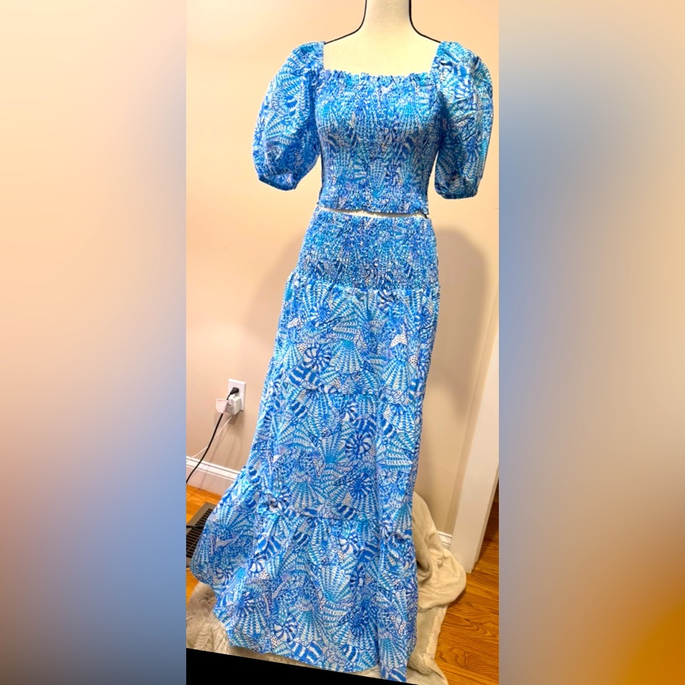 Lilly Pulitzer Two Piece Aston Maxi Set